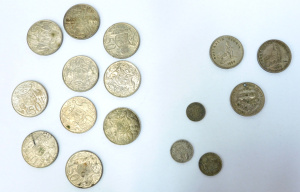 Lot 192 - Group lot of Silver Australian Pre-Decimal Currency inc 10 x 50 cent r