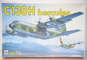 Vintage boxed unmade plastic 1 72 scale Model Kit - C130H Hercules - made by ESC