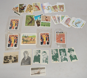 Lot 038 - Group of vintage collector cards inc cigarette cards (British film sta