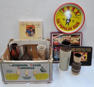 Lot 060 - Mixed vintage box lot inc ceramics (German, retro Japanese, Inca Potte