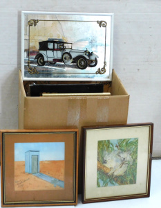 Lot 067 - Box lot - small sized Paintings, pictures & prints - Don Taylor 'O