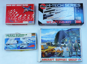 Lot 091 - 4 x boxed unmade plastic Model Kits - Military Aircraft Accessories -