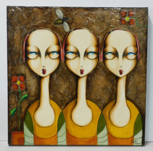Lot 105 - Eve Marks (Active c2000 - 2020s) Stretched Oil Painting on Canvas - 3