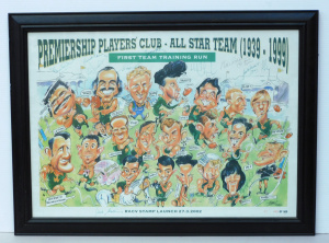 Lot 115 - Framed Signed Poster - Premiership Players Club All Star team 1939 - 1