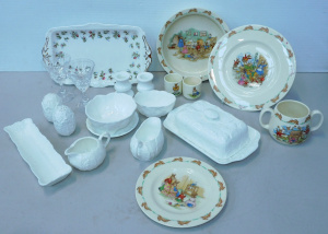 Lot 147 - Group lot Quality English China & Glass inc Royal Doulton Bunnykin