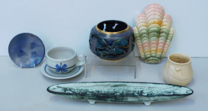Lot 148 - Group lot Australian Pottery & Other inc Stephen Drew pierced bowl