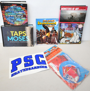 Mixed Skateboarding & Graffiti Books & Unopened Masters of The Universe