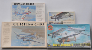 Lot 082 - 4 x boxed unmade vintage 1 72 scale Plastic Model Kits - Transport &am
