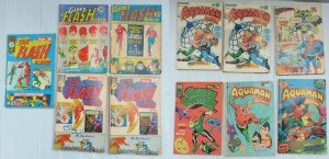 Lot 115 - Vintage Aus Comics inc The Flash #2+3, Giant Flash albums (Colour Comi
