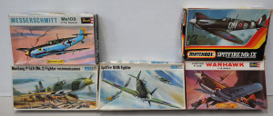 Lot 128 - 5 x boxed unmade plastic Model Kits 1 72 scale WW2 Fighter Planes by v