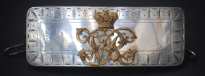 Original c1890 Sterling Silver hallmarked British Hussars Officers Dress Cartrid