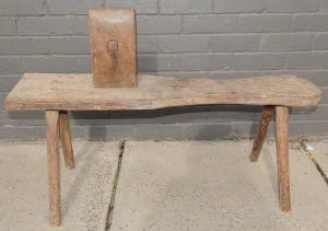 Lot 009 - Vintage 19th Century Australian Saddle Makers Bench - Primitive constr