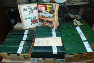 Lot 013 - Large collection of Modern Motor Magazine in binders ranging 1954-1974