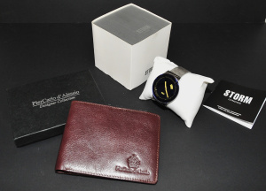 Lot 028 - 2 x Boxed Mens items inc Storm London Sotec LB Lazer Blue Watch &