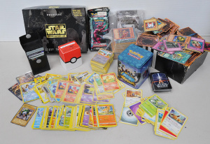 Lot 112 - Box of Vintage Trading cards inc Pokemon, Star wars, Yu-Gi-Oh etc