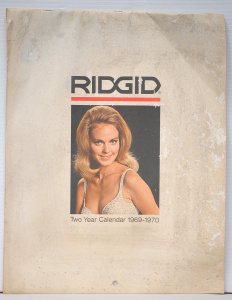 Lot 114 - 1969-1970 Two Year Pinup Girl Calendar Advertising Rigid Tools
