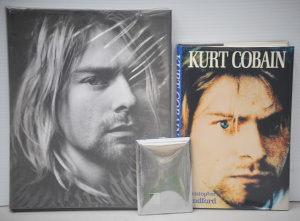 Lot 117 - Vintage EP cigarette case and 2 hardback volumes Kurt Cobain by Christ
