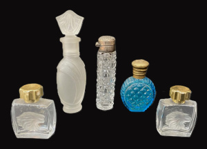 Lot 163 - Group lot - vintage & Modern small Glass perfume Bottles - 2 x lal