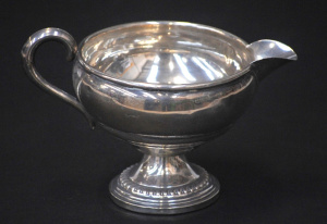 Lot 168 - Vintage Empire Co Sterling Silver Creamer Jug - pedestal base with gad