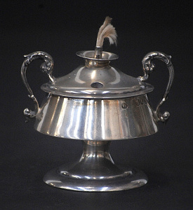Lot 177 - Edwardian Hallmarked London Sterling silver Table Cigar lighter by Wil