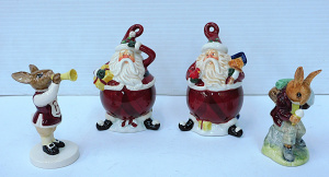 Lot 192 - 3 pces inc 2 x Royal Doulton Bunnykins - Harry the Herald DB49 & C