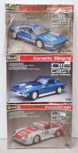 3 x boxed unopened 1 24 scale Diecast Metal & Plastic Model Kits - Sports Ca