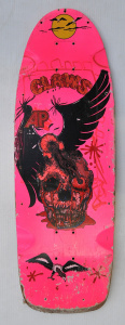 Lot 099 - Vintage 1980s AP brand 'Claws' Skateboard Deck - some Texta over drawi