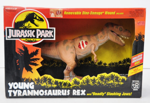 Lot 108 - Vintage Boxed Jurassic Park Young Tyrannosaurus Toy Made by Kenner - M