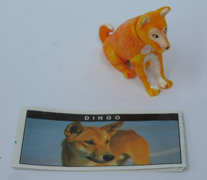 Lot 157 - Vintage 1990s Yowie Figure of a Dingo - unusual White highlights &