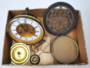 Lot 165 - Vintage c1900 French Samuel Marti Clock Movement - Bronze & enamel