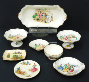 Lot 167 - Group lot Vintage Royal Winton China - Mosty Opera Scenes pattern inc