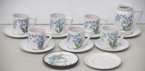 Lot 171 - Set of 6 signed Robert & Margot Beck Australian studio pottery cof