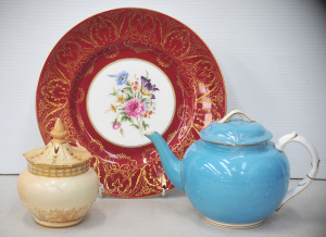 Lot 178 - 3 pces Vintage Royal Worcester inc Blush Ivory Pot Pouri Lidded bowl w