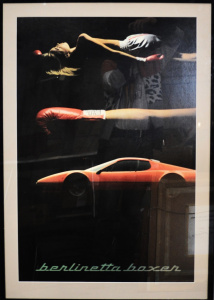 Lot 023 - Framed poster of Ferrari Berlinetta Boxer - image 89cm H x 60cm W