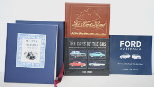 4 x Motoring Books incl Wheels in Victoria w Slip Case, The Ford Road, Cars of A