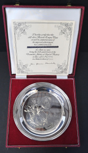 Hallmarked Sterling Silver Commemorative 75th Anniversary of the Diamond Jubilee