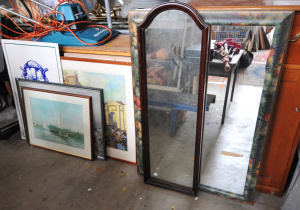 Lot 049 - Group Lot Pictures, Prints & Mirrors - incl Storming of the Bastil