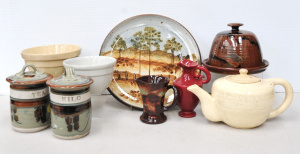 Lot 067 - Box lot Vintage Australian & other Pottery incl Fowler & Hoffm
