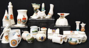 Lot 078 - Large Lot Australian & English Souvenir Crested Ware - incl Lighth