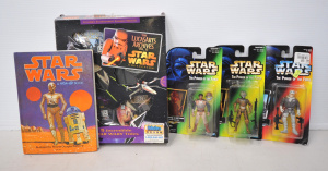 Lot 119 - Group lot - Vintage & Modern Star Wars items - 3 x carded Power of