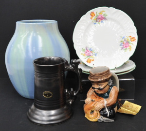 Lot 155 - Group - Vintage English Ceramics - Large Candy Ware 1930s Vase (23cm H