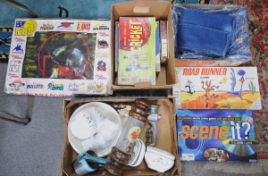 Lotof Mixed Items incl Vintage Boxed NBL Mini Back Board Ring Net, Box of As New