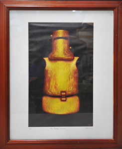 Sam Mozz (Active c2000 2020s) Framed Ltd Ed Laser print - The Golden Armour - Si