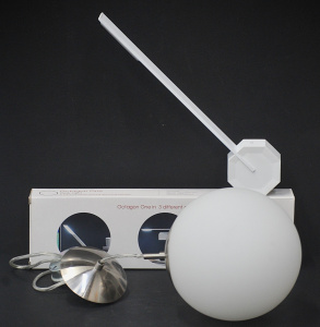 Lot 52 - Box Lot of Modern Lighting incl 2 x Gingko Octagon One Desk Lamps &