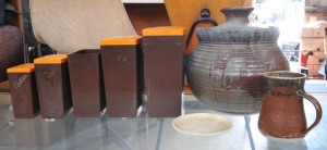 Lot 54 - Group Lot Mixed Vintage Items - incl Australian Pottery and Retro Orang