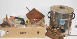 Lot 57 - Group lot of Assorted Items inc, large Lanco Electric Urn crystal bowl,