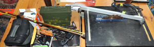 Lot 62 - Group lot of Mixed Items incl 3 x Titan Gouges, Cameras, Vintage Tools,