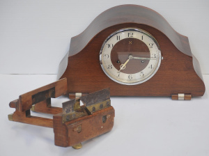 Lot 145 - 2 x pieces - old Carpenters Moulding Plane marked 'PHS' to 1 end + 193