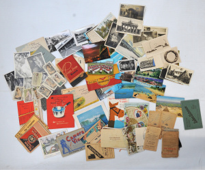 Lot 147 - Small Lot Vintage Postcards, Photographs & Risque Ephemera incl Pa