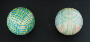 Lot 172 - 2 x Victorian ceramic carpet bowls - approx 7cm W